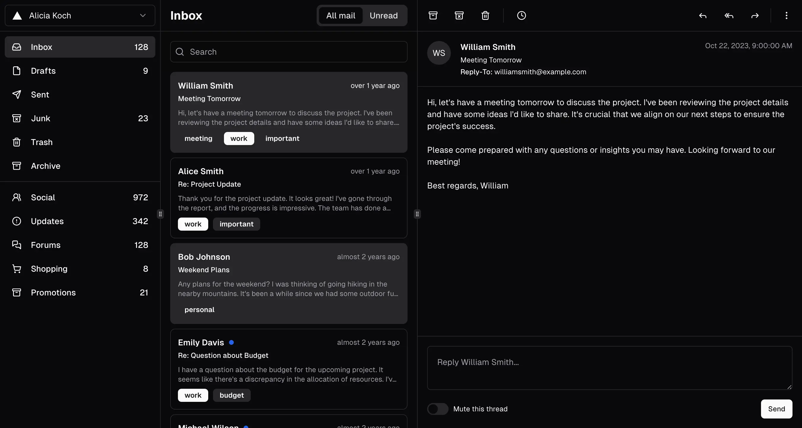 Surveillance des ventes par email